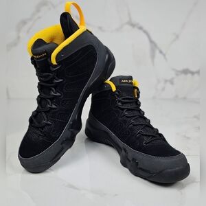 Nike Air Jordan 9 Retro‎ Dark Charcoal University Gold GS Size 6.5Y